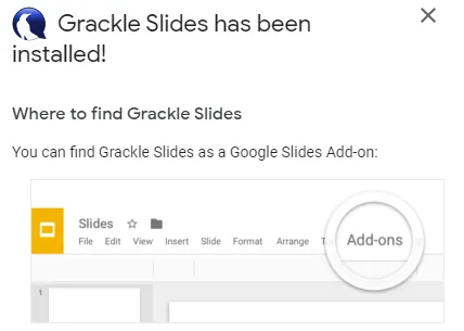 How to open grackle slides