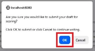 Ok Confirmation Pop-up