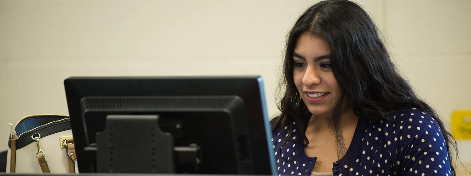 Counselor speaking to a student