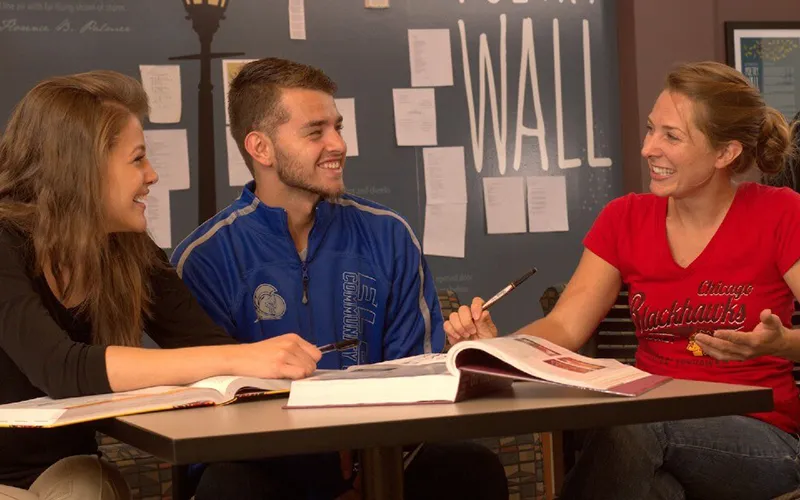 3 Students in the Writers Center