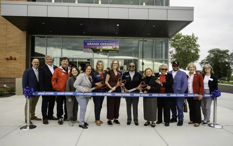 ECC celebrates the grand opening of its Manufacturing and Technology Center with a ribbon cutting