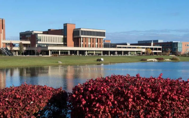 Elgin Community College across Lake Spartan