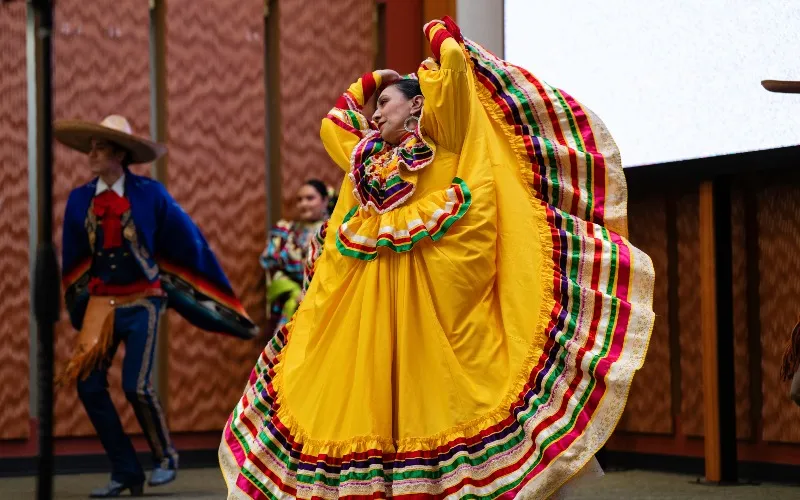 ECC's in-residence dance group Ballet Folklórico Huehuecoyotl performs at the Jane Barbosa Legacy Brunch in September 2026.