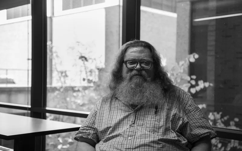 A photo of ECC English professor and author Eckhard Gerdes.