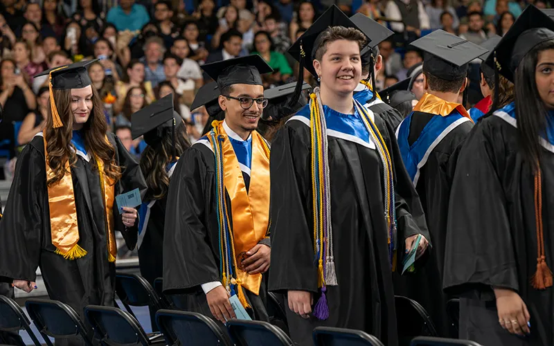 Graduates at the spring 2023 commencement ceremony at Elgin Community College