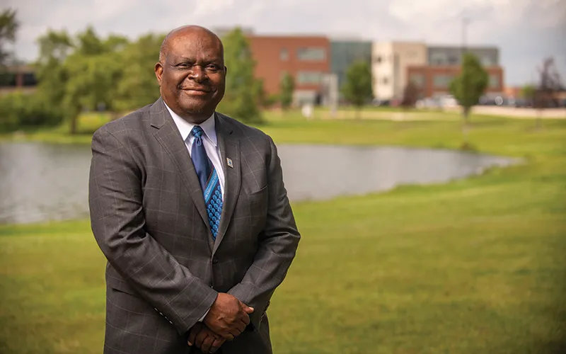 Former Elgin Community College President David Sam, PhD, JD, LLM