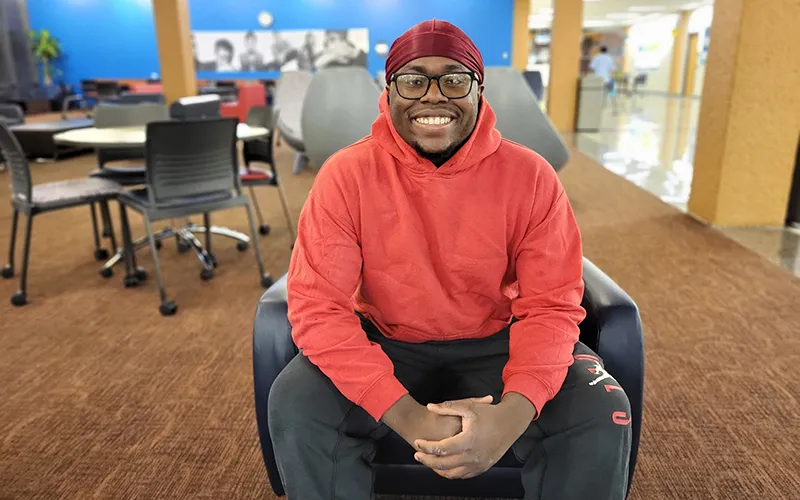 Elgin Community College student Kamron Witt
