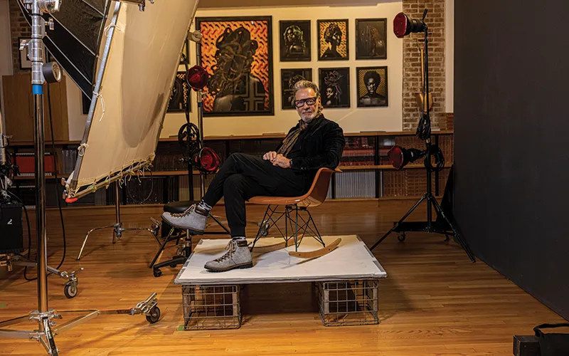 ECC alum Sandro Miller in his Chicago home and studio