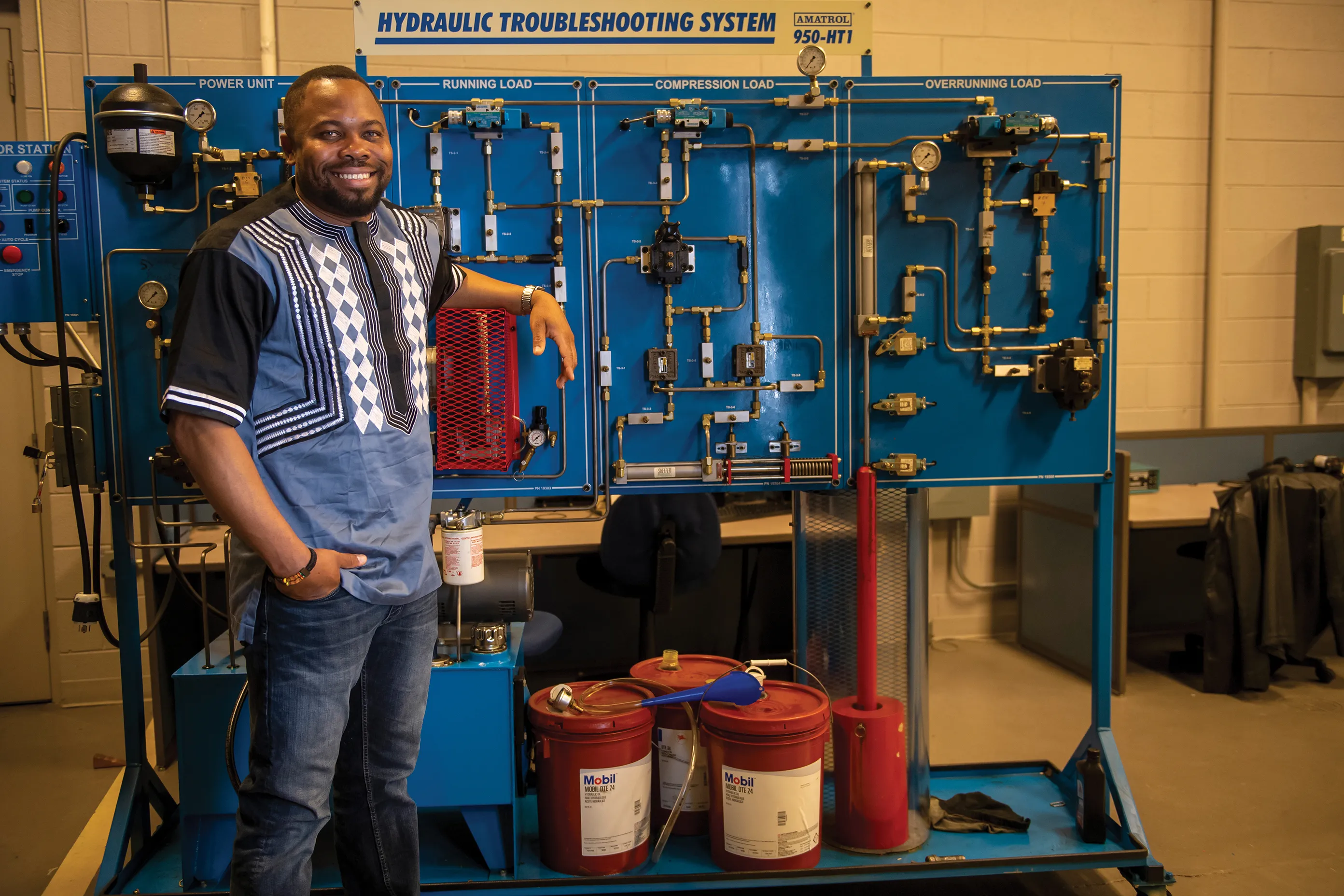 ECC alum and maintenance technician adjunct instructor Adams Tangue Tsapi