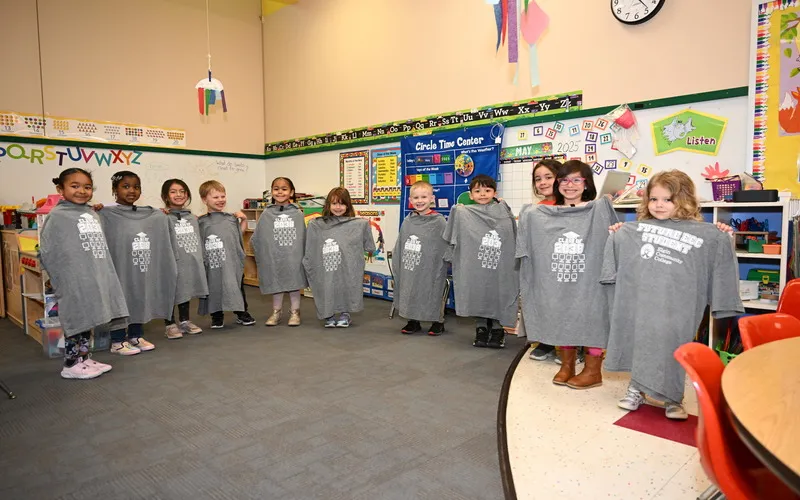 Preschoolers participate in Kinder to College