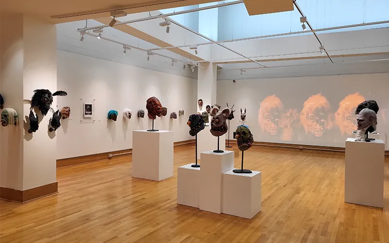 A photo of art exhibition Electric Horror: The Art and Design of Peter Infelise.