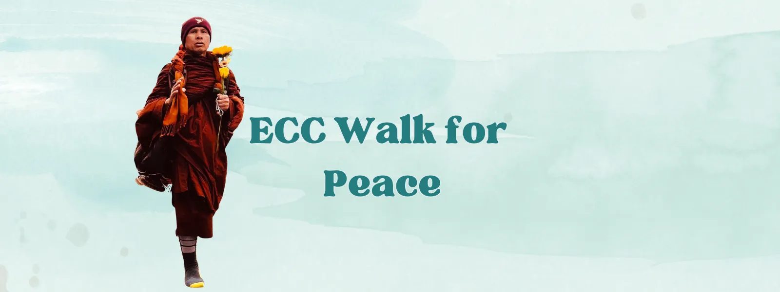 Texto: Marcha por la paz de ECC con los monjes