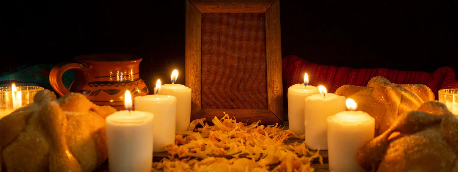 Velas y marco