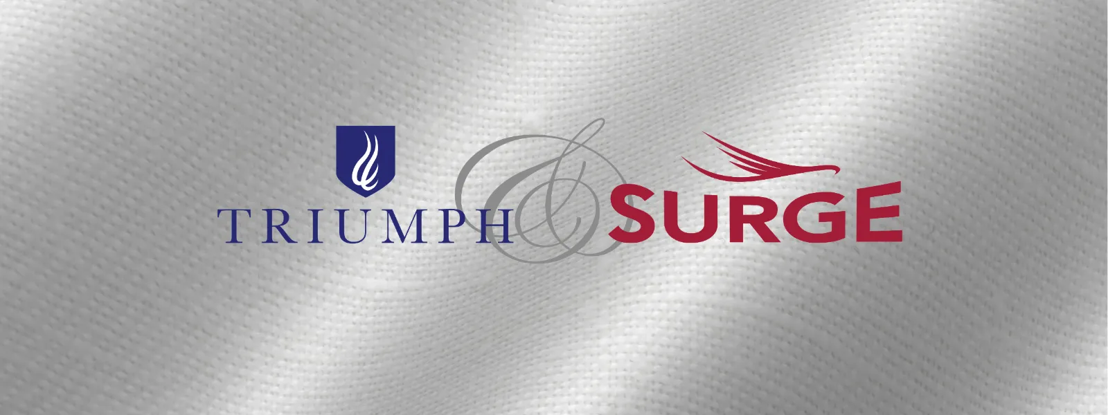 Words TRIUMPH and SURGE