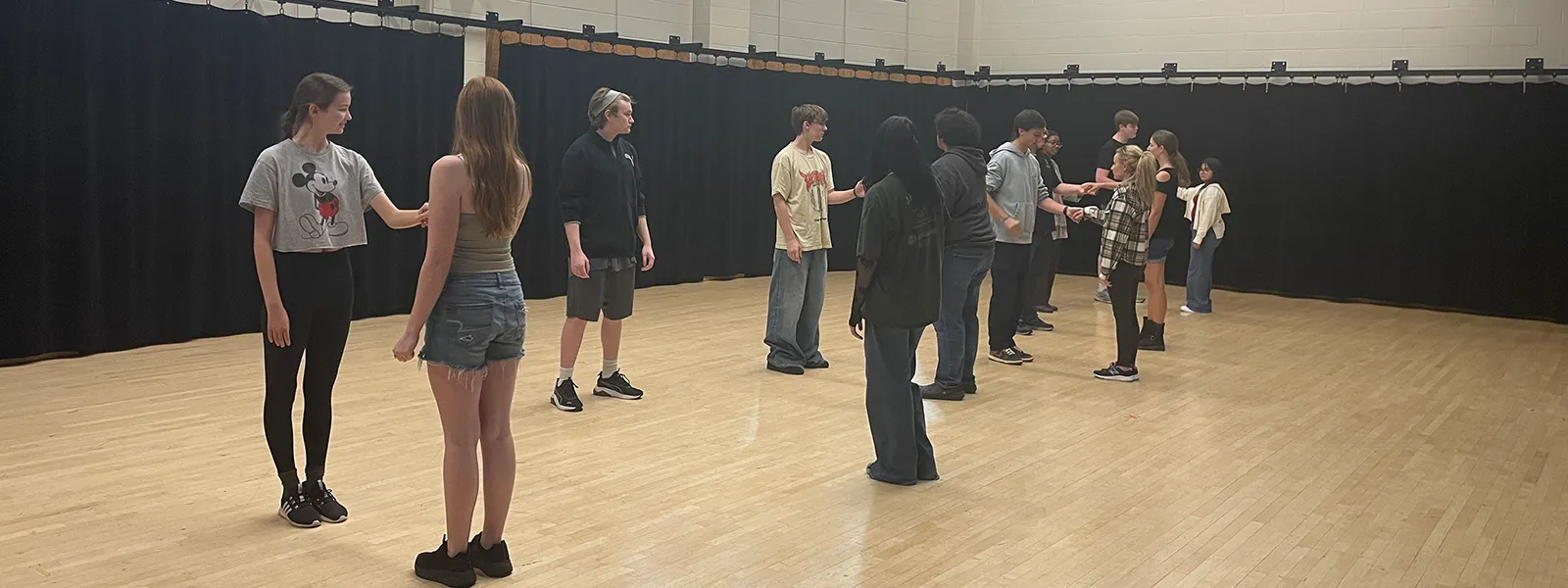 Students dancing in social dance club