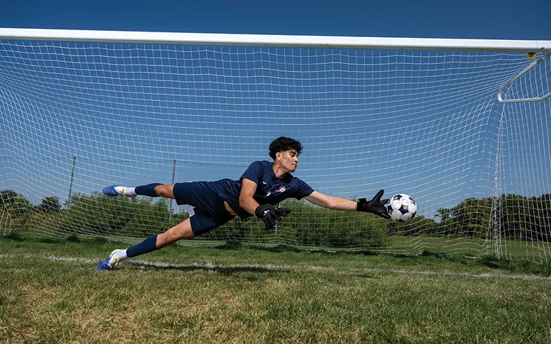 Goalie Brandon Gonzalez