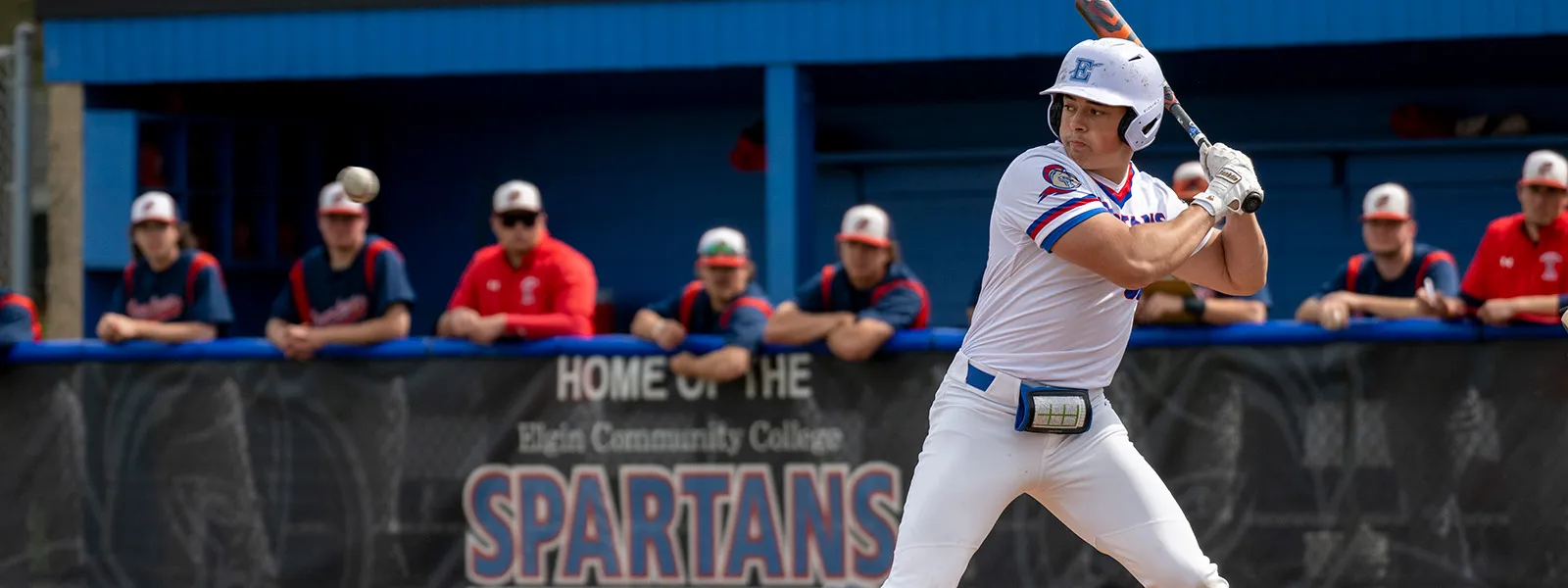 ECC Student playing baseball