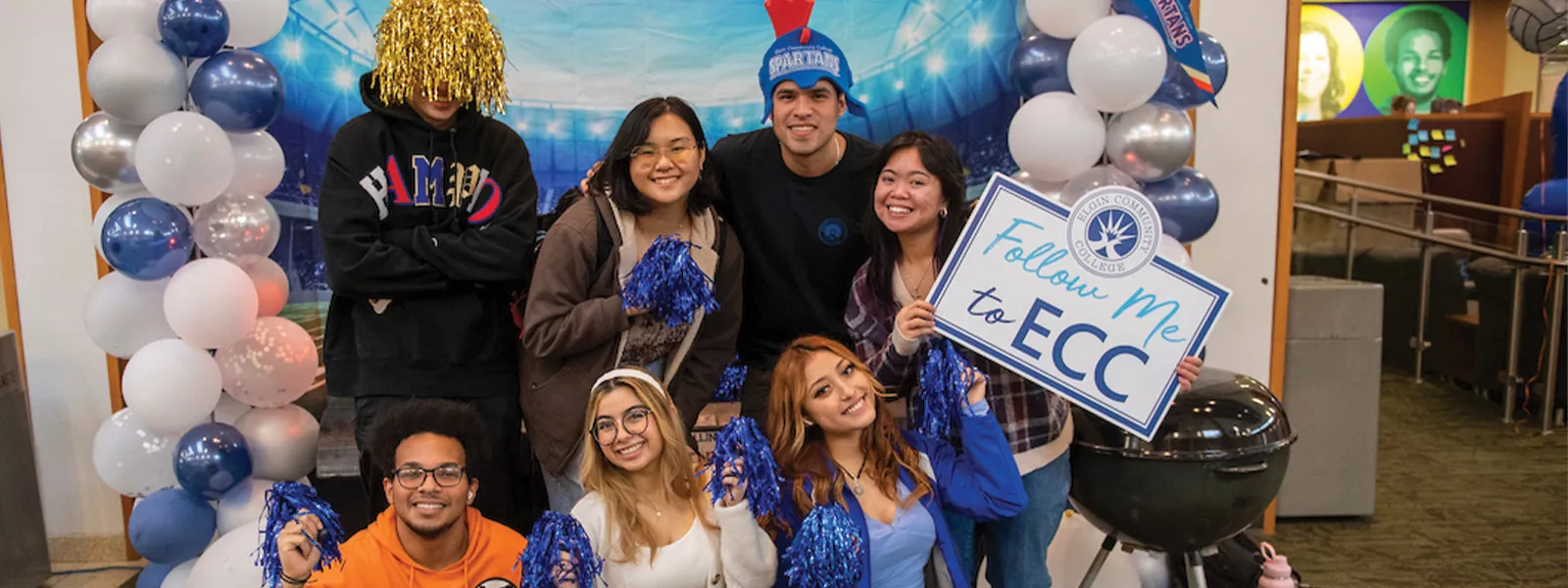 Students at welcome weeks event