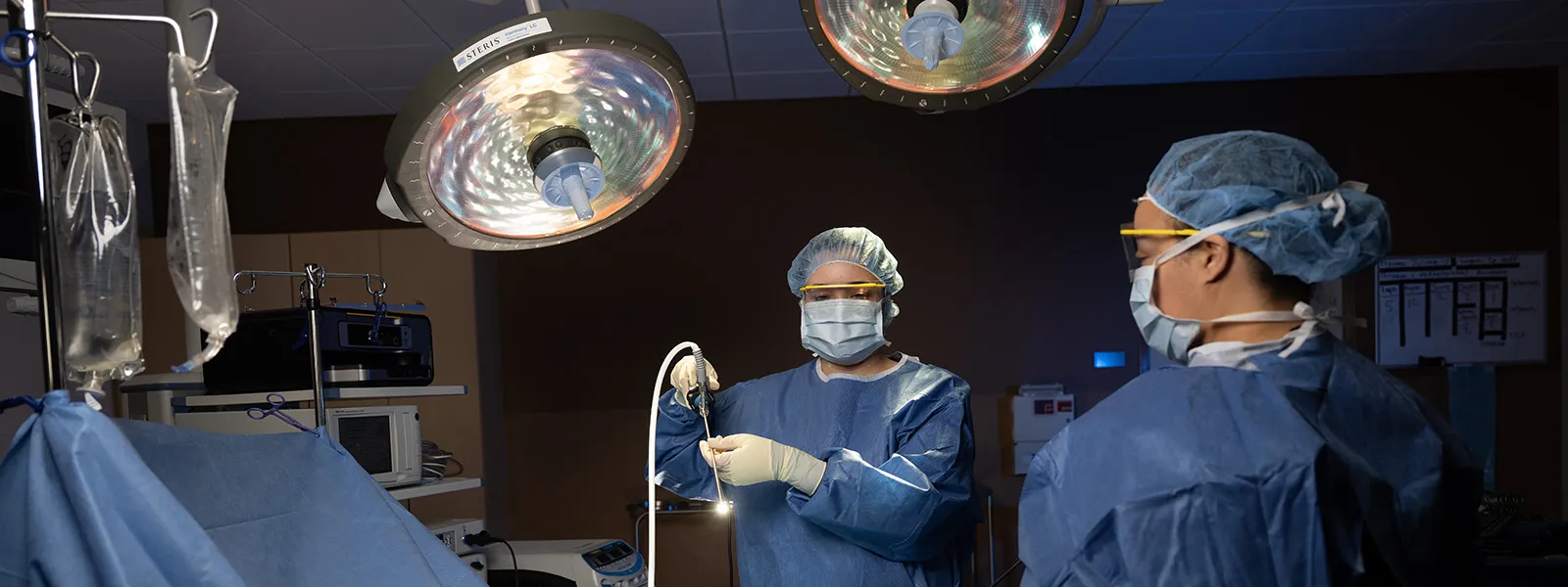 Surgical Technology students in hospital scrubs