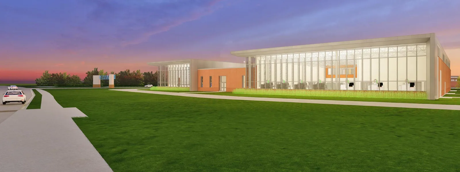 Manufacturing and Technology Center Rendering of Building Exterior