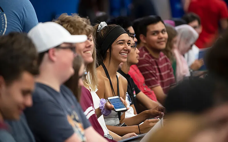 Students gathered at an ECC event.