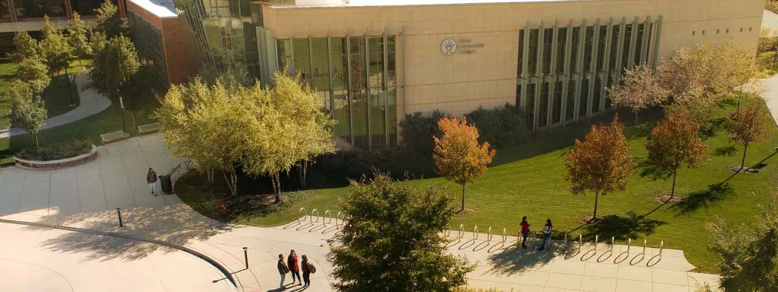 Aerial View Of Elgin Community College campus