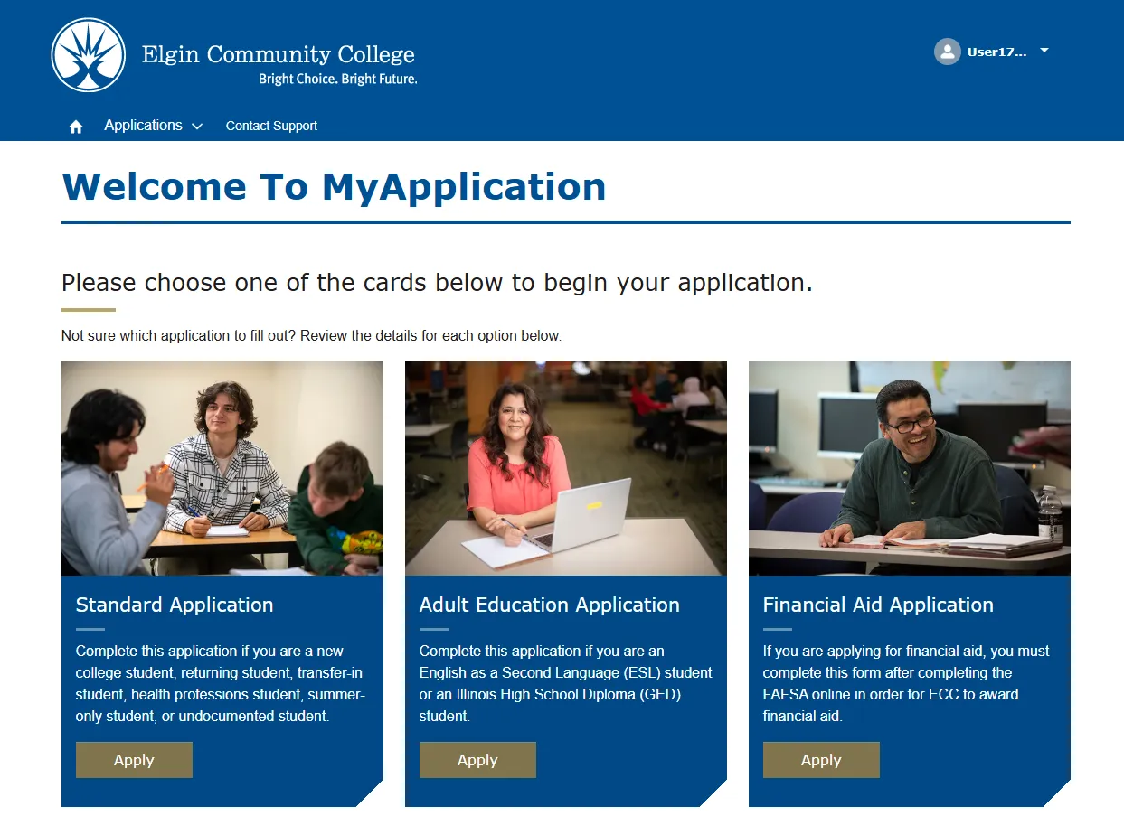 MyApplication Homepage
