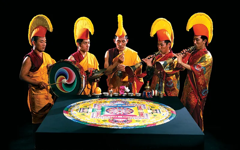 The monks of Drepung Loseling Monastery