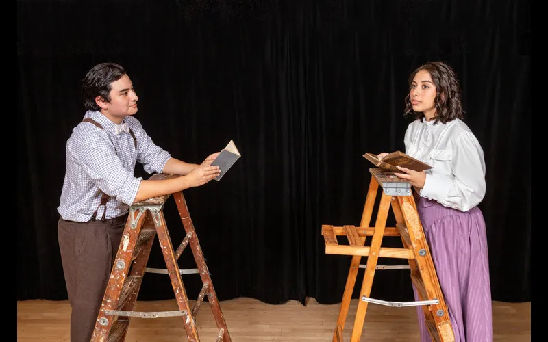ECC students Sam Osegueda and Kyra Monterroso perform a scene of 