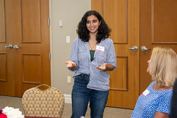 participant in Elgin Community College Foundation's Purses with Purpose
