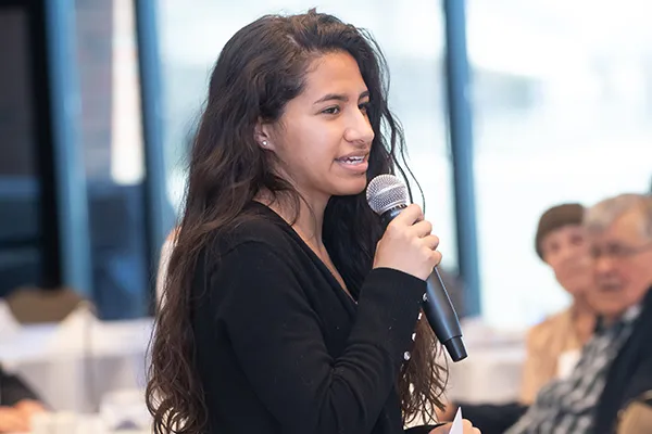 speaker at the Elgin Community College Foundation's donors breakfast