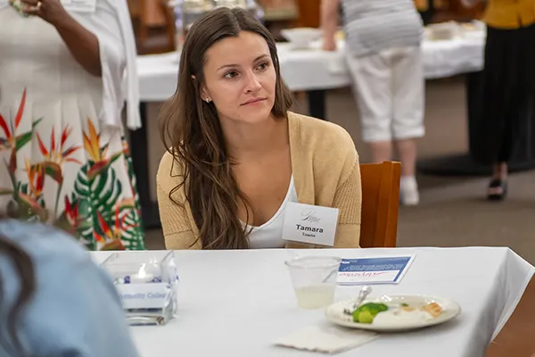 participant in Elgin Community College Foundation's Purses with Purpose